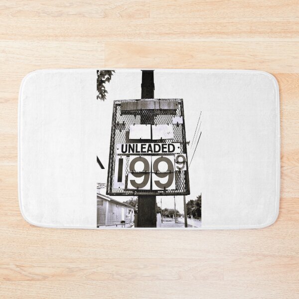 Item preview, Gas Prices of the Past Road Sign - Black & White designed and sold by WHBPhotoArt.