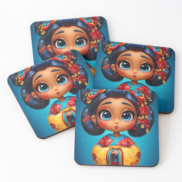 Item preview, Charming Girl in Colorful Traditional Outfit designed and sold by Artessie.
