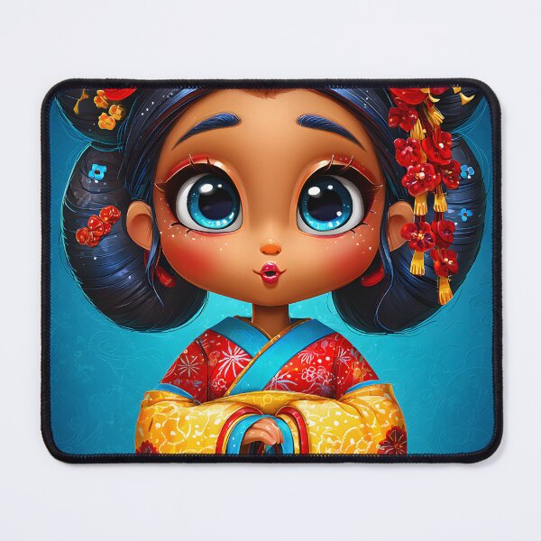 Item preview, Charming Girl in Colorful Traditional Outfit designed and sold by Artessie.
