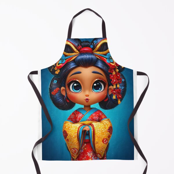 Item preview, Charming Girl in Colorful Traditional Outfit designed and sold by Artessie.