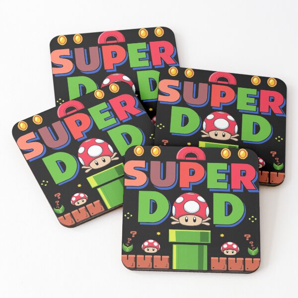 Item preview, Retro Gaming Inspired “Super Dad” Funny Family Gamer Design designed and sold by M&M Lifestyle Hub.