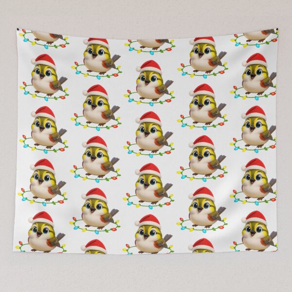 Item preview, Christmas Chestnut-Sided Warbler designed and sold by Sillytoe.