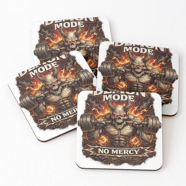 Item preview, Demon Mode No Mercy Gym Motivation Design designed and sold by F2FShop.