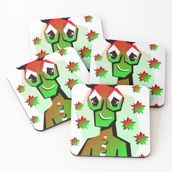 Item preview, Cool Vibing Neon Geometric cartoorn Smiling Stars - Abstract Polygon Art designed and sold by The Nomadic Designs.
