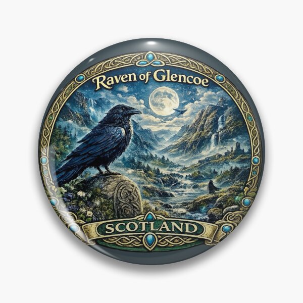 Item preview, Raven of Glencoe Scotland designed and sold by Myra365Art.