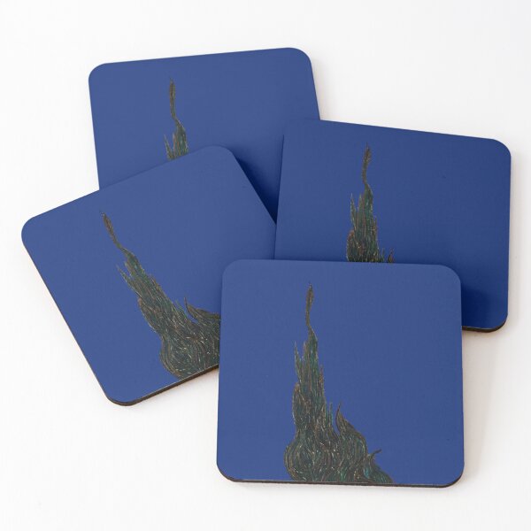 Item preview, Starry Night Cypress Cutout – Van Gogh Inspired Famous Painting Detail designed and sold by EmeraldeaArt.