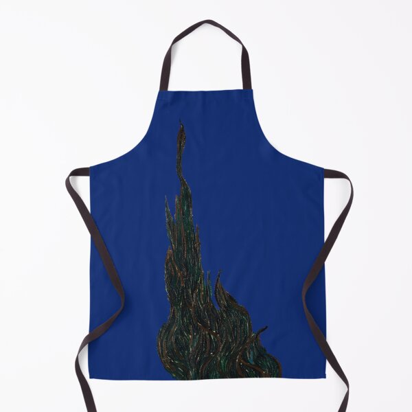 Item preview, Starry Night Cypress Cutout – Van Gogh Inspired Famous Painting Detail designed and sold by EmeraldeaArt.
