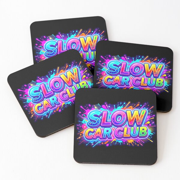 Item preview, Slow Car Club Neon Graffiti Car Sticker Design designed and sold by ExploreAura Studio.