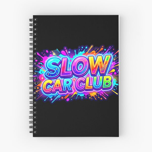 Item preview, Slow Car Club Neon Graffiti Car Sticker Design designed and sold by ExploreAura Studio.