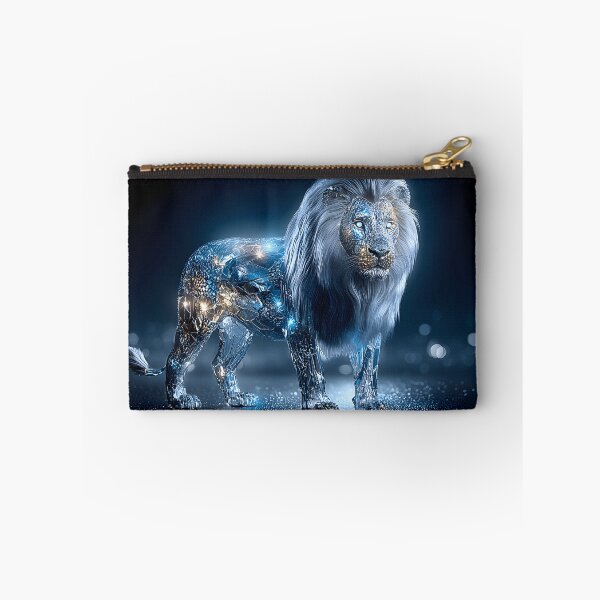 Item preview, Crystal Lion Sculpture in a Futuristic Setting designed and sold by Artessie.