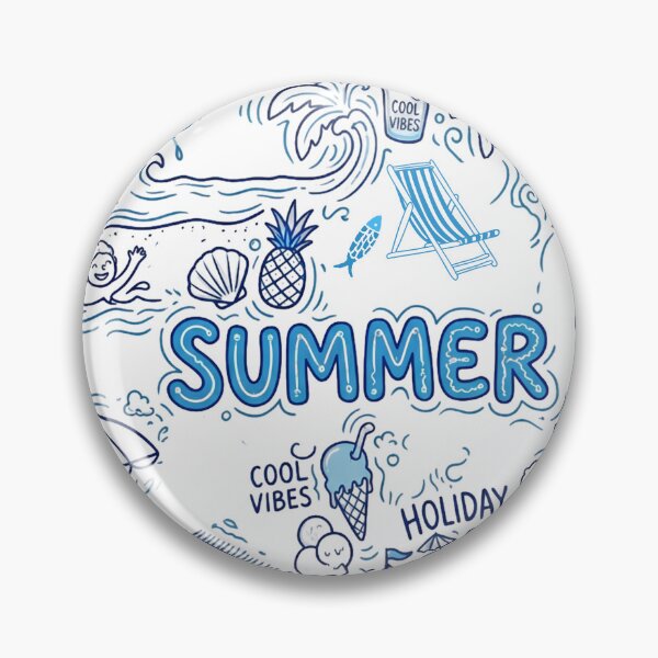Item preview, Cute Summer Beach Doodle Line Art designed and sold by VibranPalette.