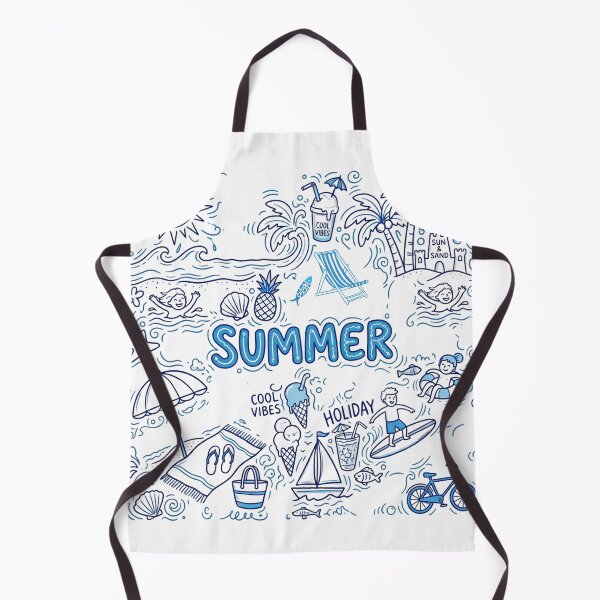 Item preview, Cute Summer Beach Doodle Line Art designed and sold by VibranPalette.