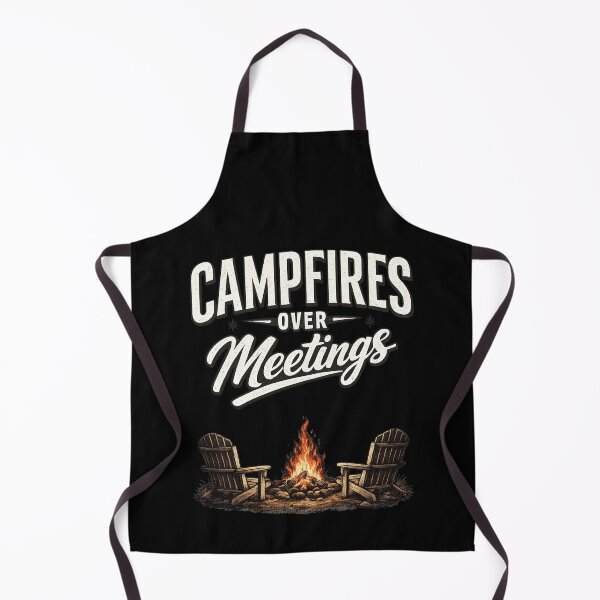 Item preview, Campfires Over Meetings For outdoor lovers who’d rather sit by the fire designed and sold by sami david ⭐⭐⭐⭐⭐.