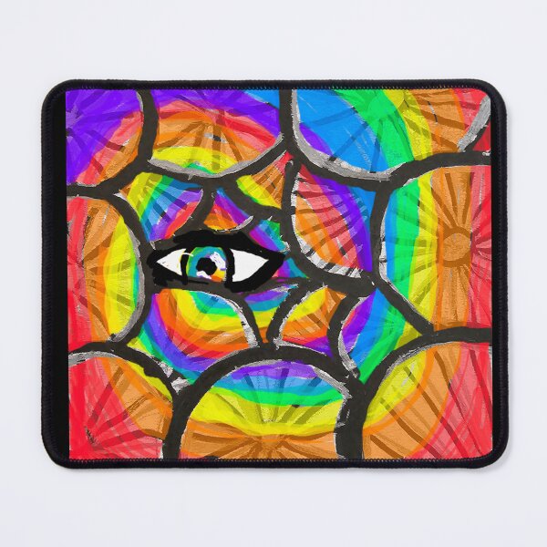 Item preview, Eye Spiral Rainbow Bicycle Wheel Pattern designed and sold by DancingCreek.