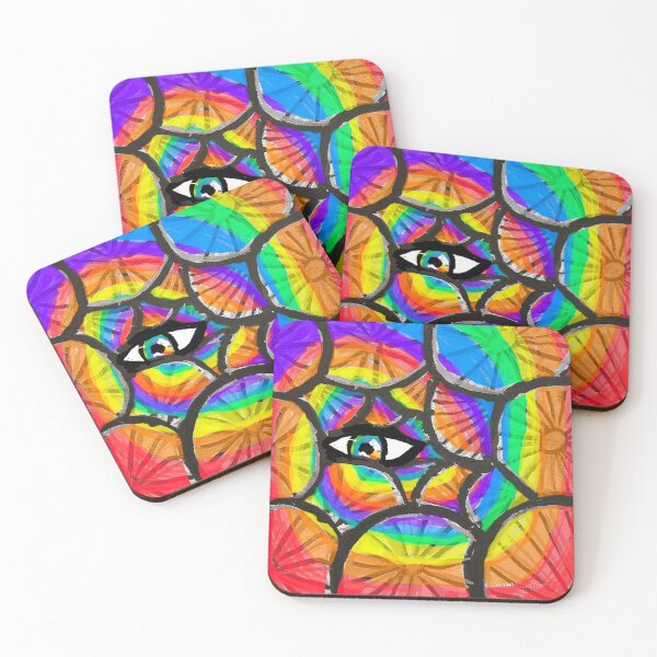 Item preview, Eye Spiral Rainbow Bicycle Wheel Pattern designed and sold by DancingCreek.