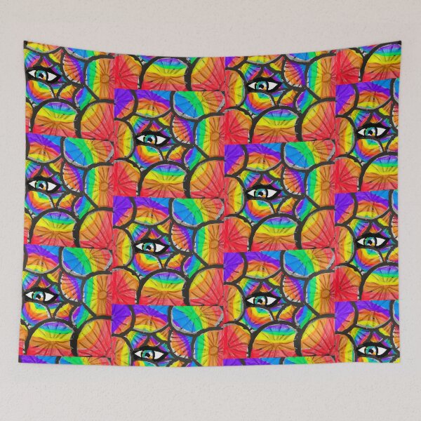Item preview, Eye Spiral Rainbow Bicycle Wheel Pattern designed and sold by DancingCreek.