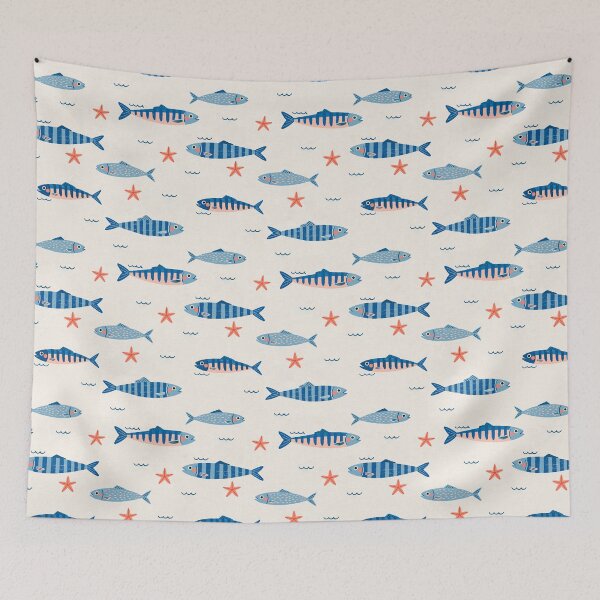 Item preview, Fish pattern designed and sold by Ilze Lucero.
