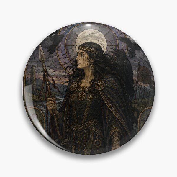 Item preview, The Morrigan – Celtic Goddess of Fate & Battle | Art Nouveau Mythology Print designed and sold by Urbantheseus.