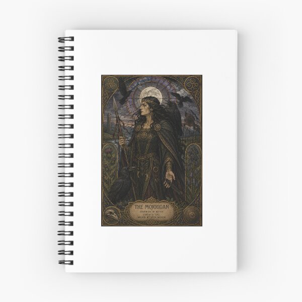 Item preview, The Morrigan – Celtic Goddess of Fate & Battle | Art Nouveau Mythology Print designed and sold by Urbantheseus.