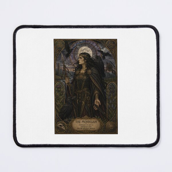 Item preview, The Morrigan – Celtic Goddess of Fate & Battle | Art Nouveau Mythology Print designed and sold by Urbantheseus.