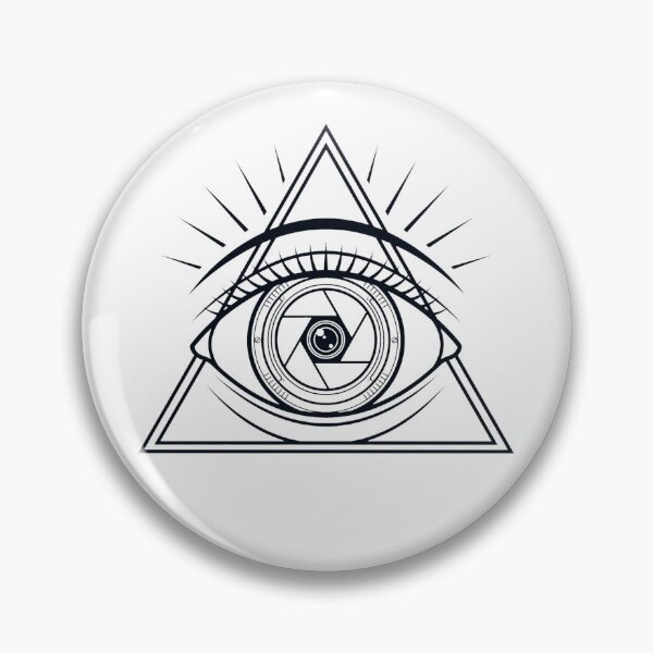 Item preview, Minimalist Security Camera All Seeing Eye Symbol designed and sold by DuckOddity.