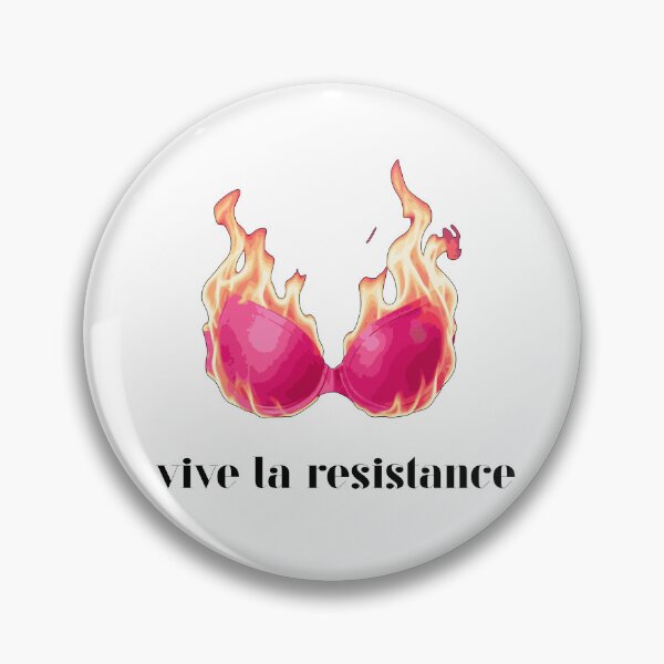 Item preview, Vive La Resistance Bra on Fire Feminist Activism Womens Rights designed and sold by petalandarmour.