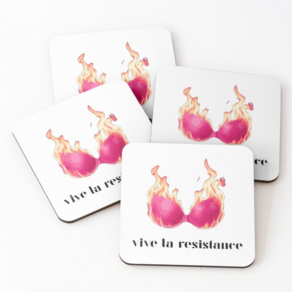 Item preview, Vive La Resistance Bra on Fire Feminist Activism Womens Rights designed and sold by petalandarmour.