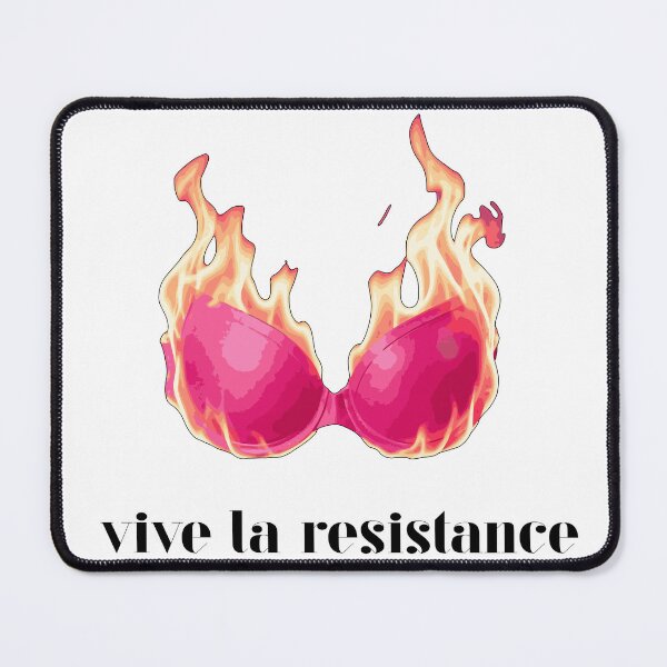 Item preview, Vive La Resistance Bra on Fire Feminist Activism Womens Rights designed and sold by petalandarmour.