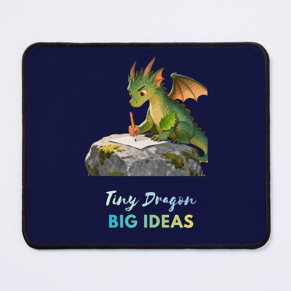 Item preview, Tiny Dragon Big Ideas – Cute Creative Dragon Illustration designed and sold by PropGiantStudio.