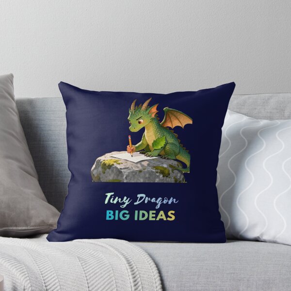 Item preview, Tiny Dragon Big Ideas – Cute Creative Dragon Illustration designed and sold by PropGiantStudio.