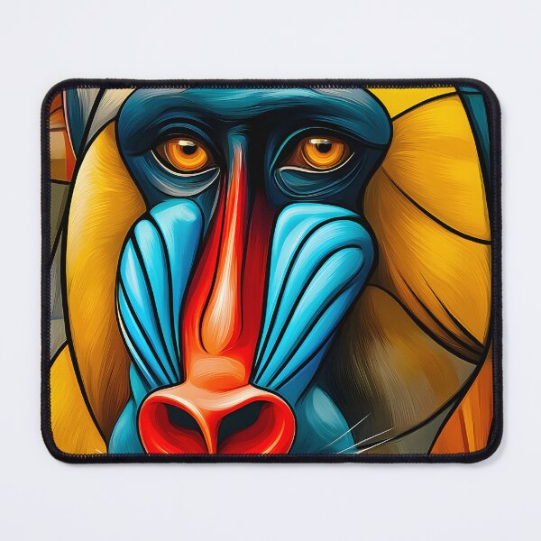 Item preview, Colorful Abstract Baboon Portrait in Artistic Style designed and sold by Artessie.