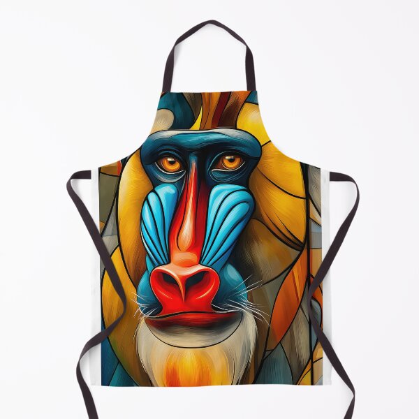 Item preview, Colorful Abstract Baboon Portrait in Artistic Style designed and sold by Artessie.