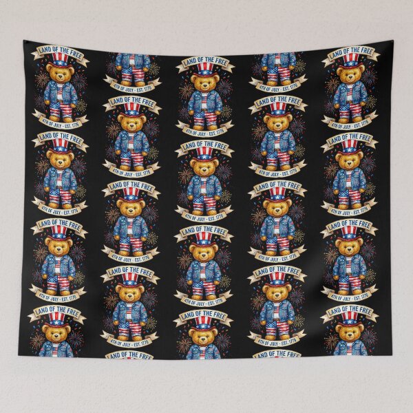 Item preview, 4th Of July Patriotic Teddy Bear designed and sold by EfiKrios.