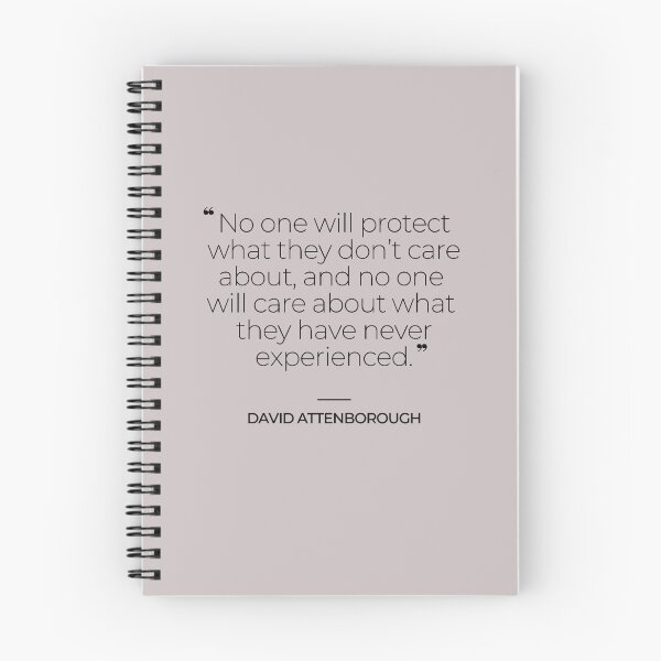Item preview, David Attenborough Famous Quotes designed and sold by TonsPOD.