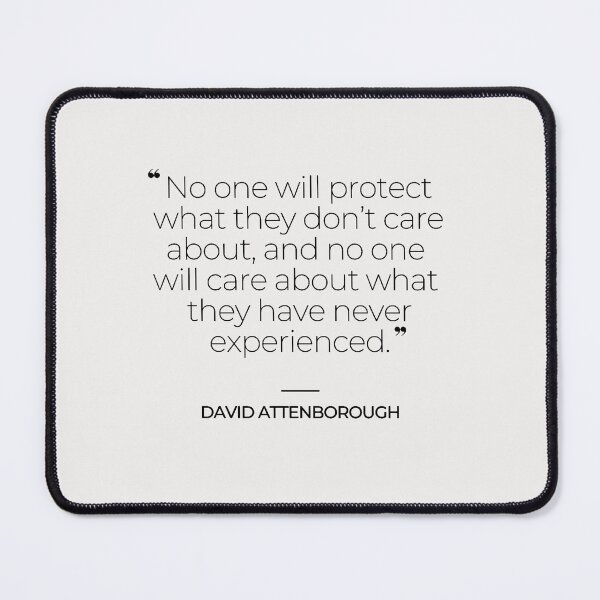 Item preview, David Attenborough Famous Quotes designed and sold by TonsPOD.