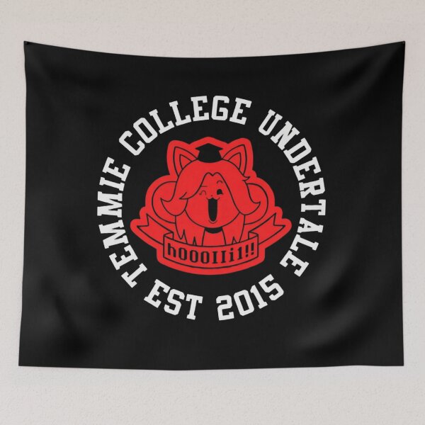 Item preview, Anime Temmie College Undertale Cat Crest designed and sold by BLVDCOLLEGE.