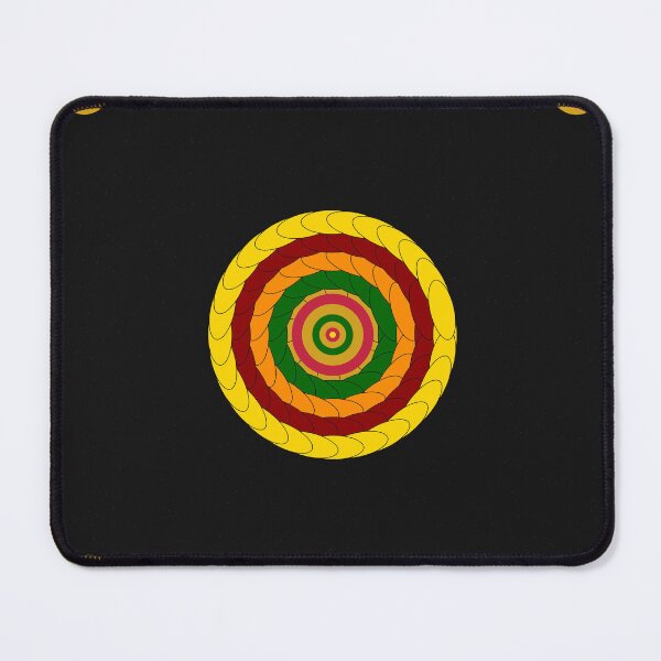 Item preview, African Mandala Flower Dark Colorful Tribal Pattern Art  designed and sold by AfricanArtHub.