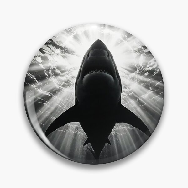 Item preview, Great White Shark Sunburst Underwater Art designed and sold by Exodoi.