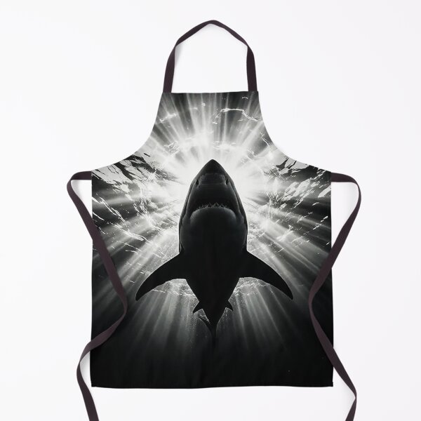 Item preview, Great White Shark Sunburst Underwater Art designed and sold by Exodoi.