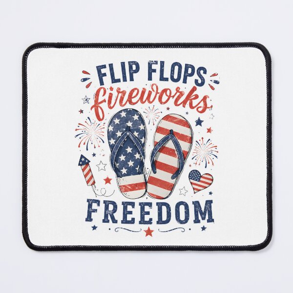 Item preview, 4th Of July Flip Flops Fireworks  designed and sold by EfiKrios.
