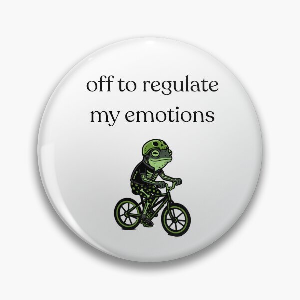 Item preview, Off to Regulate My Emotions Spooky Skeleton Frog Riding Bike designed and sold by petalandarmour.