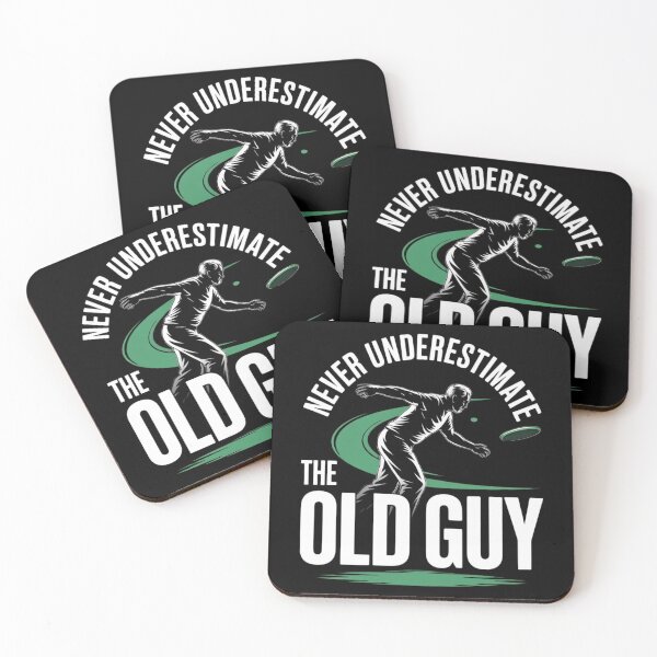 Item preview, Never Underestimate The Old Guy Funny Disc Golf Designs, Funny Birthday Frisbee Golf Lovers designed and sold by Dabbing Turtle Designs.