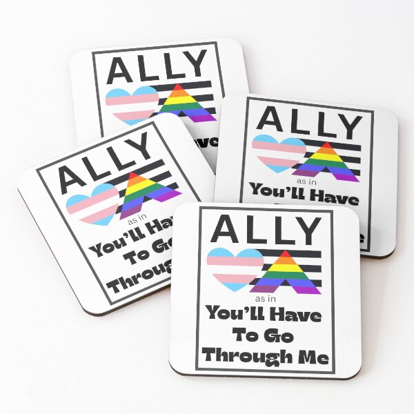 Item preview, LGBTQ ALLY designed and sold by Catt's Creations.