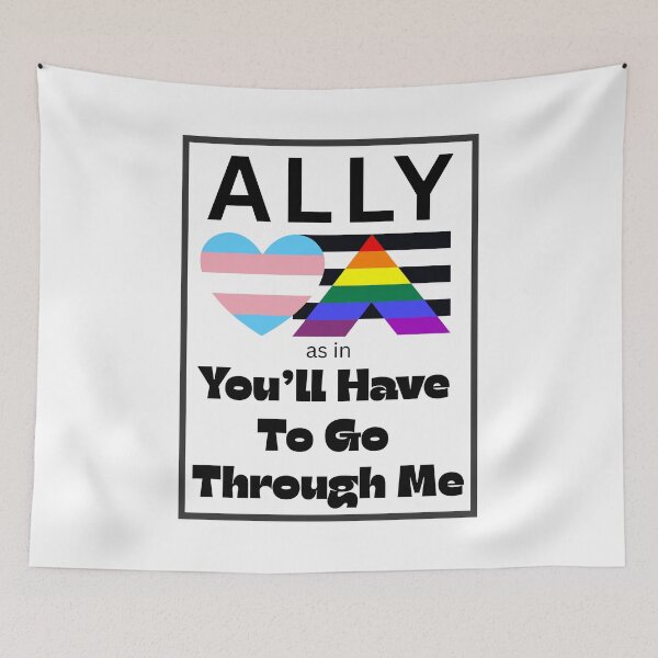Item preview, LGBTQ ALLY designed and sold by Catt's Creations.