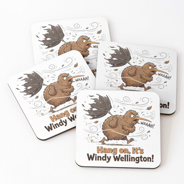 Item preview, Funny Kiwi Bird Blown Umbrella Windy Wellington designed and sold by DuckOddity.
