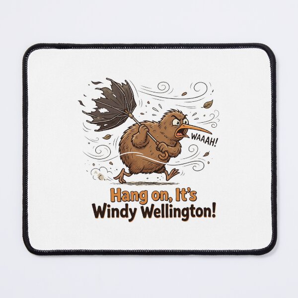 Item preview, Funny Kiwi Bird Blown Umbrella Windy Wellington designed and sold by DuckOddity.