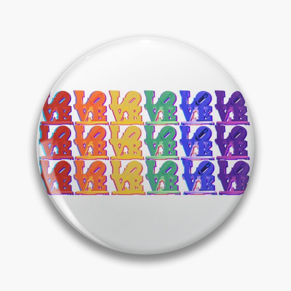 Item preview, LOVE in rainbow designed and sold by FeralCatDad.