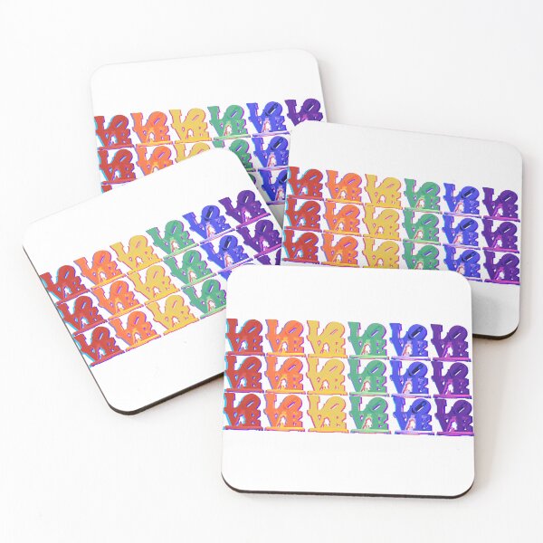 Item preview, LOVE in rainbow designed and sold by FeralCatDad.