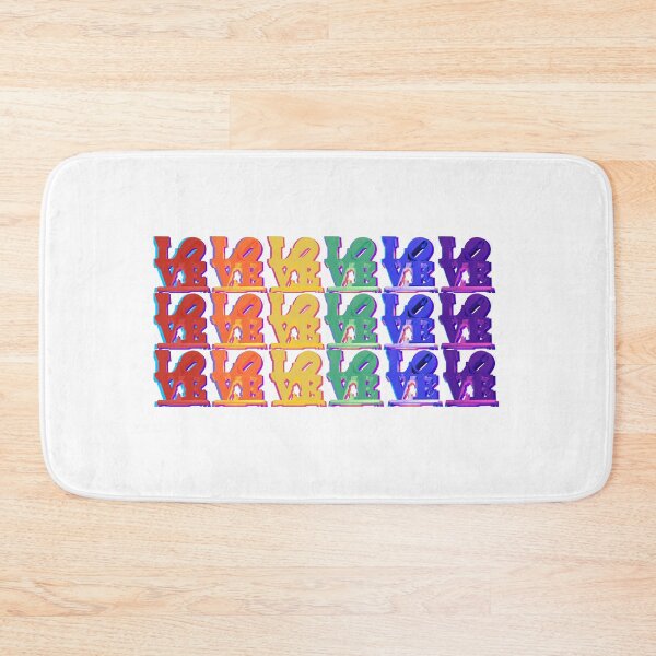 Item preview, LOVE in rainbow designed and sold by FeralCatDad.