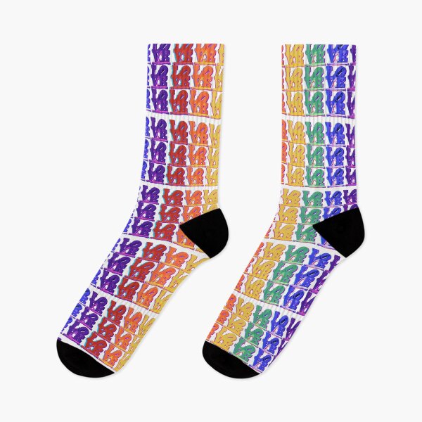 Item preview, LOVE in rainbow designed and sold by FeralCatDad.